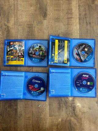 4 Juegos PS4: LEGO Avengers, Spider-Man, NFS, FIFA