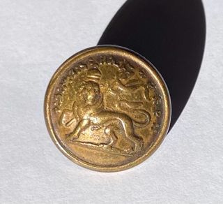 Bottone militare etiope originale anni '30