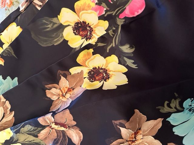 Gonna al ginocchio fantasia fiori