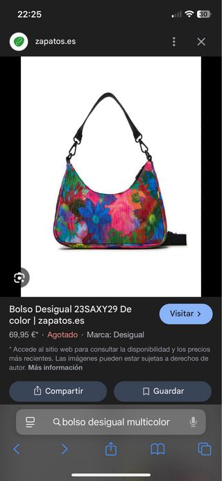 Bolso estampado floral