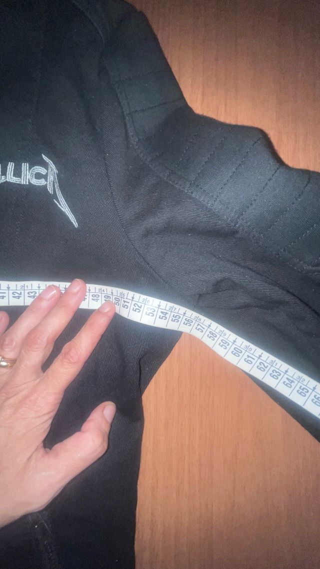 Giacca Metallica Ufficiale XL Foderata Cappuccio
