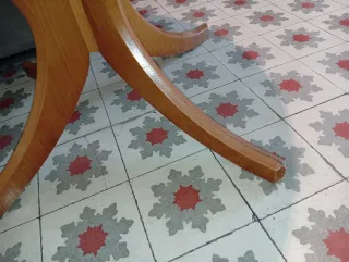 Mesa redonda extensible madera