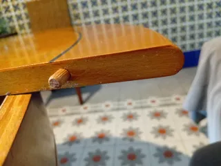 Mesa redonda extensible madera