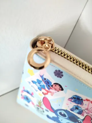 Monedero Stitch azul y rosa