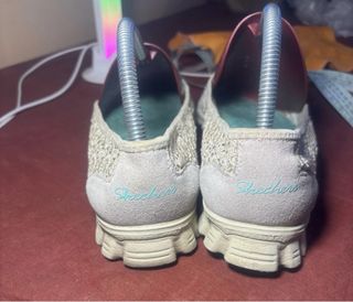 Bailarinas Skechers Beige/Gris Encaje