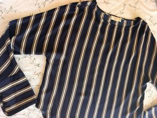 Blusa manga larga HD Woman rayas azul L