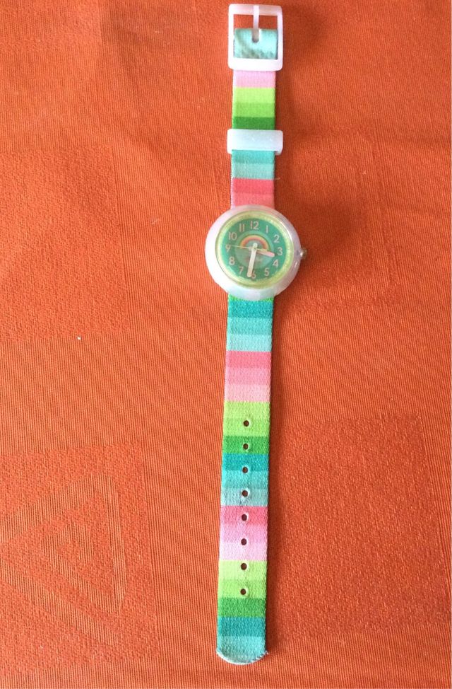 Reloj Flick Flack Multicolor Rayas de Colores
