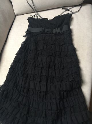 3Vestidos de fiesta. verde mint. negro  talla m /l