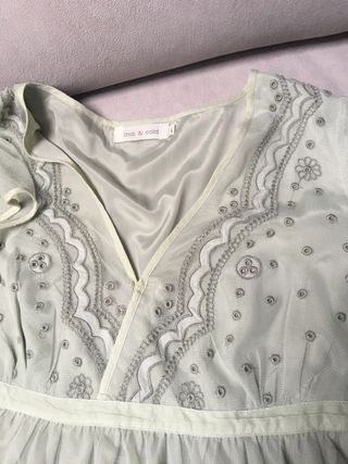 3Vestidos de fiesta. verde mint. negro  talla m /l