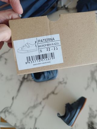 Zapatillas niño azul