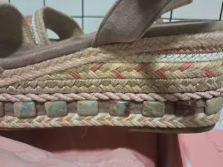 Sandalias Alma en Pena Beige/Rosa