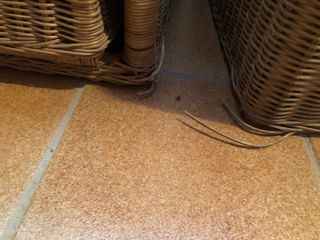 Sofá exterior esquinero mimbre y tela