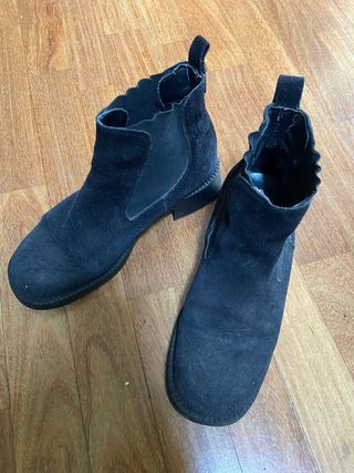 Stivaletti neri pelle scamosciata Tg 37