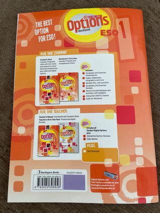 Options 1ESO Workbook Burlington 