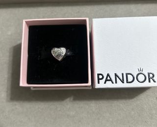 Pandora Corazón Mamá e Hija Plata