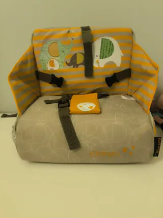 Trona portátil para bebé con diseño de elefantes