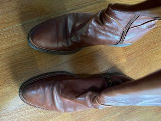 Stivali Ugo Rossetti punta ginocchio marroni