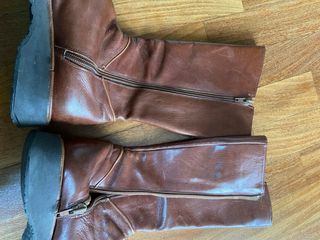 Stivali Ugo Rossetti punta ginocchio marroni