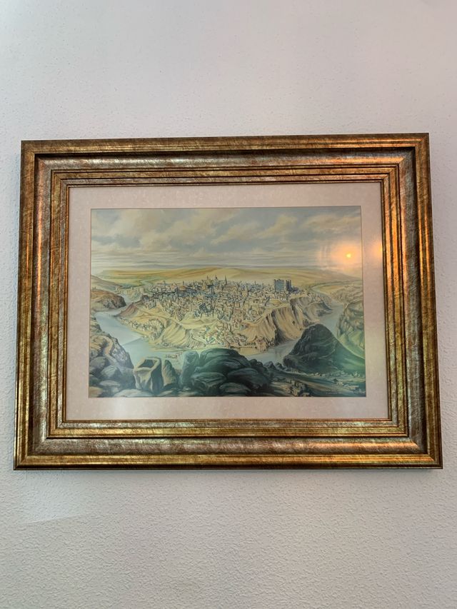 Cuadro Toledo Marco Dorado