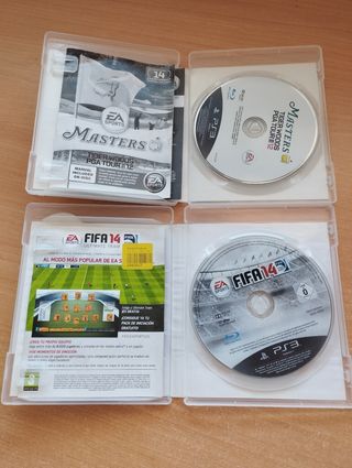 FIFA 14 PS3 y Masters Golf PS3