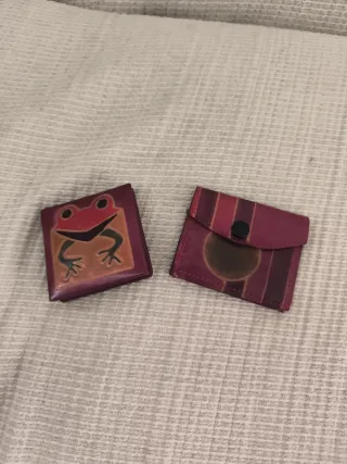 Monederos de piel para monedas 