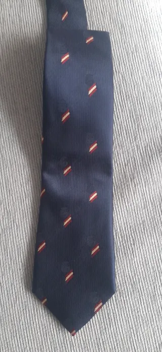 Corbata azul bandera españa