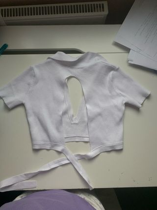 Top blanco cuello Subdued 