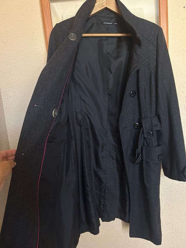 Abrigo elegante Atmosphere gris talla M