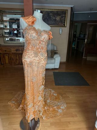 Vestido de NOVIA (segundas) dorado y naranja
