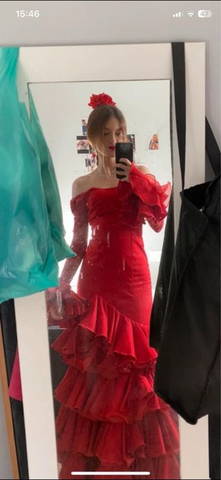Vestido Flamenco Rojo 