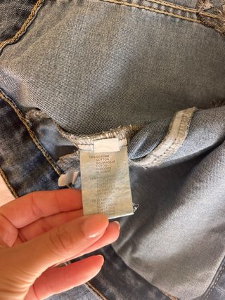 Chaqueta Vaquera con Adorno Brillante