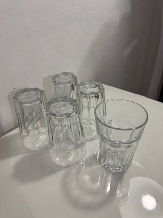 Set di 5 Bicchieri Vetro Trasparente