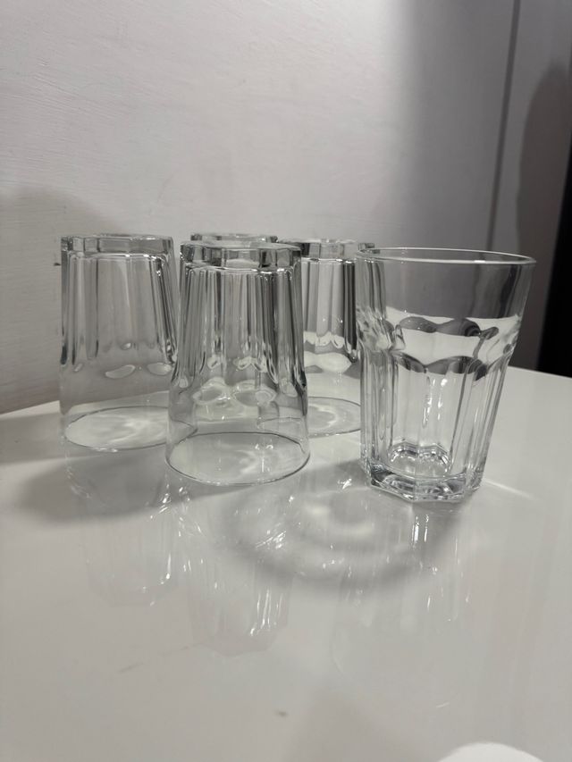 Set di 5 Bicchieri Vetro Trasparente