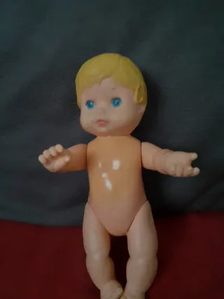 Bambolotto bimbo biondo occhi azzurri