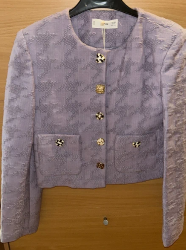 Casaco Blazer Lilás MNG Novo