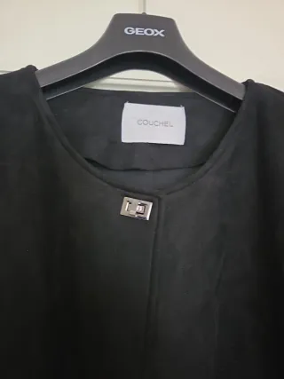 Chaqueta Couchel antelina negra talla única