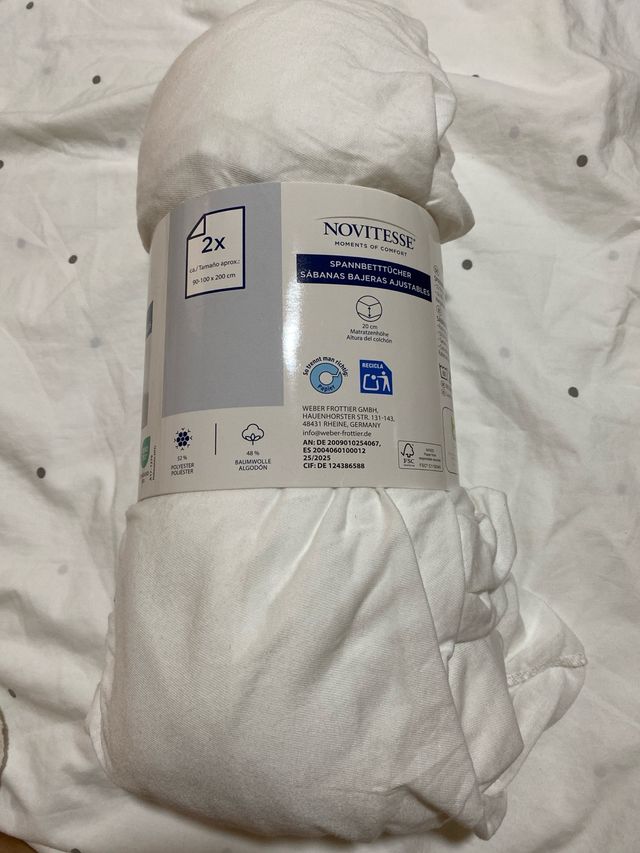 2x Sábanas Bajeras Ajustables Novitesse