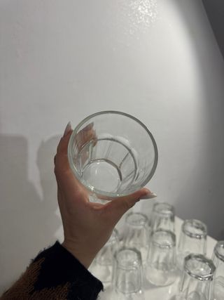 Set 9 Bicchieri Vetro Trasparente