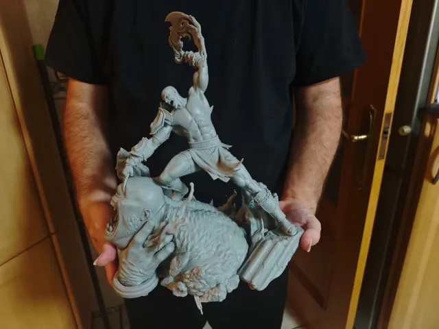 Kratos Figura God of War Resina 30cm