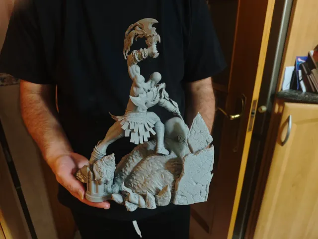 Kratos Figura God of War Resina 30cm