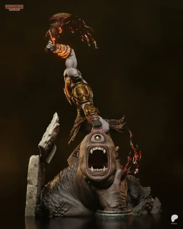 Kratos Figura God of War Resina 30cm