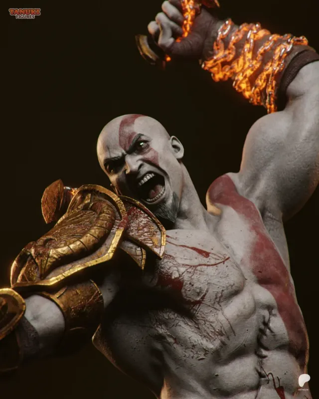 Kratos Figura God of War Resina 30cm