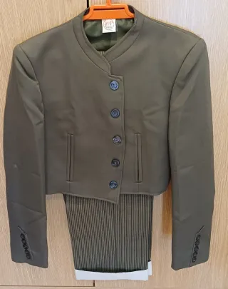 Traje corto campero mujer verde