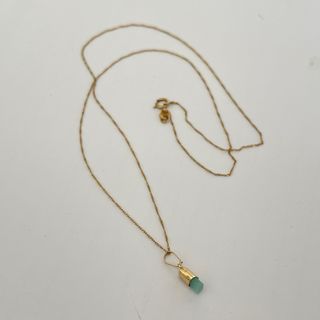 Cadena Oro 18k y Colgante Esmeralda Natural