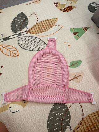 Malla para bañera de bebé rosa