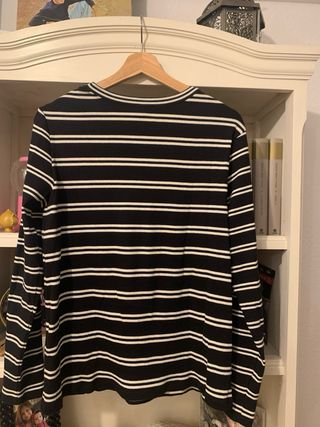 Jersey Massimo Dutti Rayas Blanco y Negro