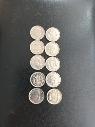 25 Monedas 10 Pesetas J.Carlos