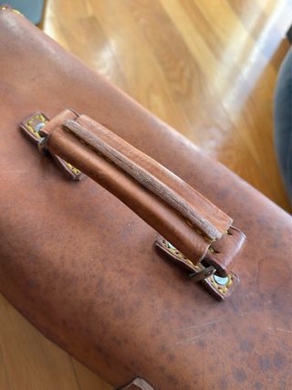 Maleta de cuero vintage para herramientas
