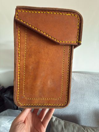 Maleta de cuero vintage para herramientas