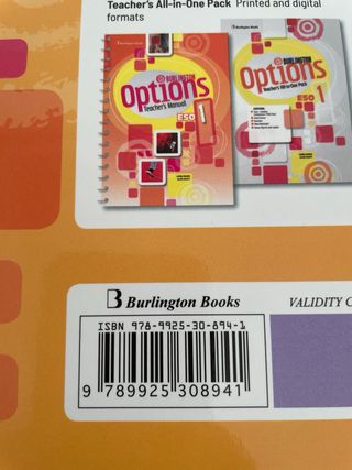 Options 1ESO Student’s book Burlington 